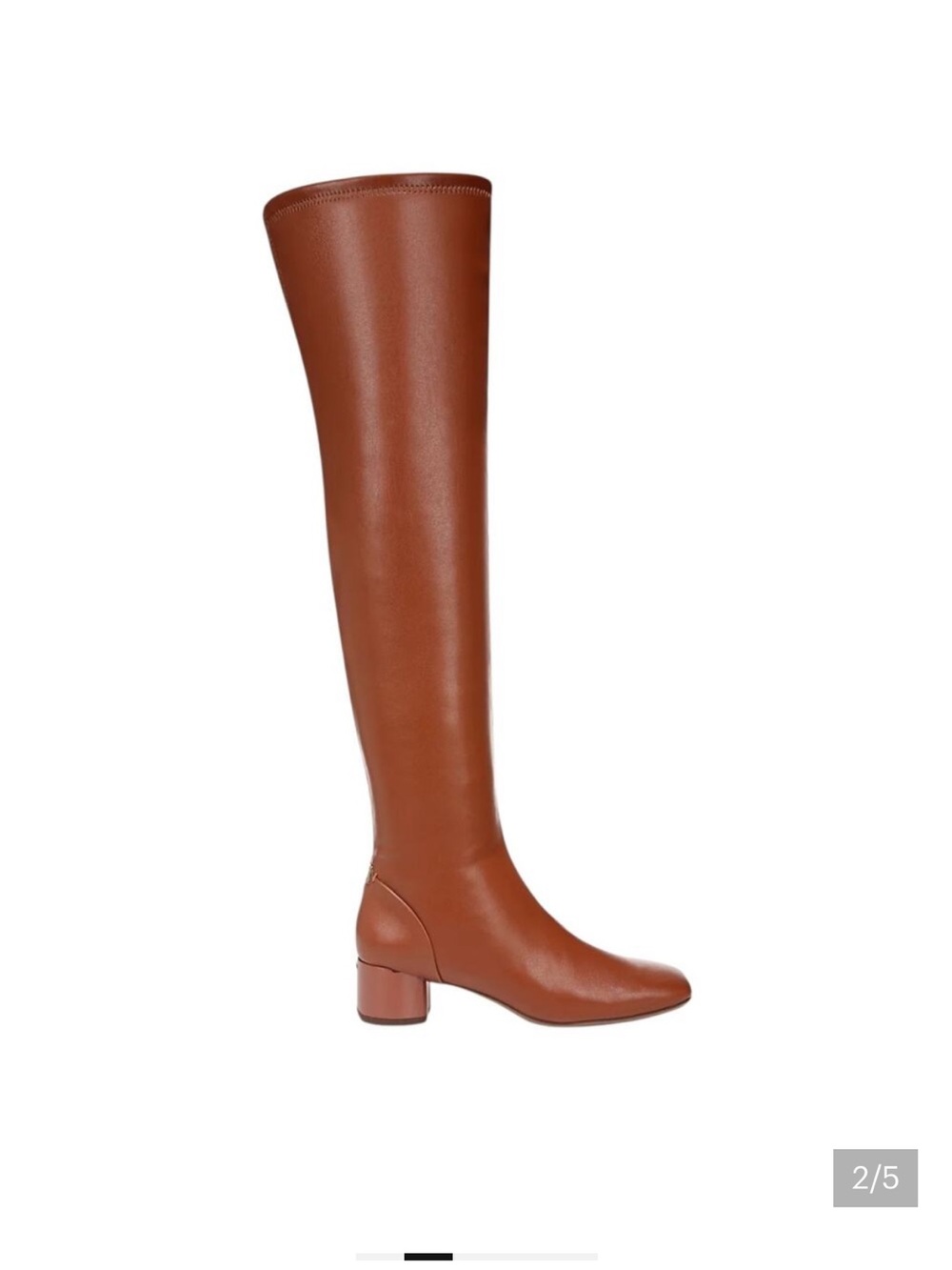 NEW Franco Sarto Women's Novara Over the Knee Square Toe Boots Brown Size 8M - Picture 3 of 5